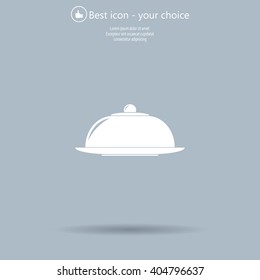 Restaurant cloche .vector icon