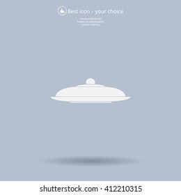 Restaurant cloche .vector icon