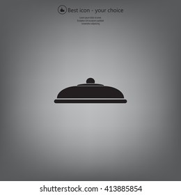 Restaurant cloche .vector icon
