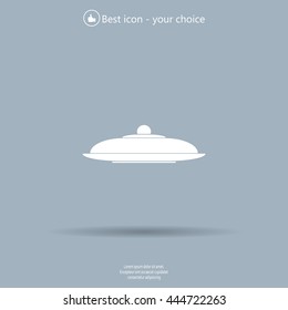 Restaurant cloche .vector icon