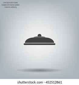 Restaurant cloche .vector icon