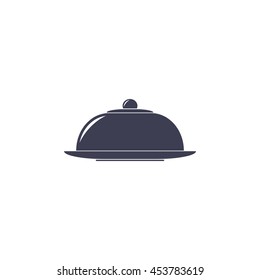 Restaurant cloche .vector icon