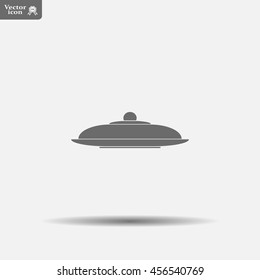 Restaurant cloche .vector icon