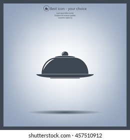 Restaurant cloche .vector icon