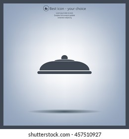 Restaurant cloche .vector icon