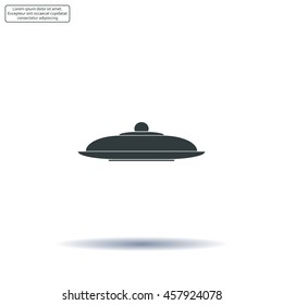 Restaurant cloche .vector icon