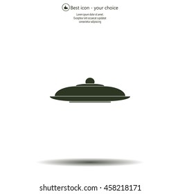 Restaurant cloche .vector icon