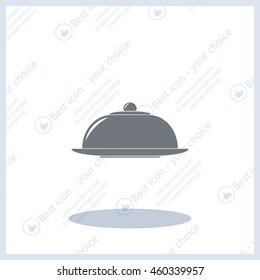 Restaurant cloche .vector icon