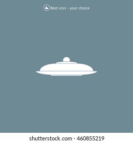 Restaurant cloche .vector icon
