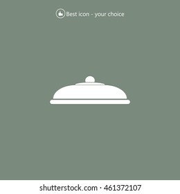 Restaurant cloche .vector icon