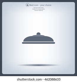 Restaurant cloche .vector icon