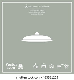 Restaurant cloche .vector icon