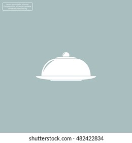 Restaurant cloche .vector icon