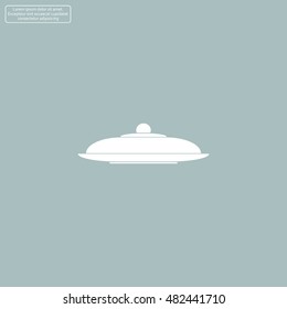 Restaurant cloche .vector icon