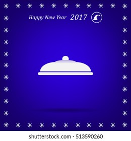 Restaurant cloche .vector icon