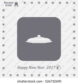 Restaurant cloche .vector icon