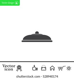 Restaurant cloche .vector icon