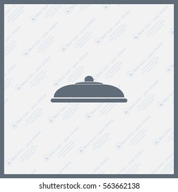 Restaurant cloche .vector icon