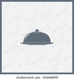 Restaurant cloche .vector icon