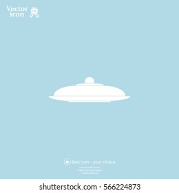 Restaurant cloche .vector icon