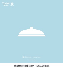 Restaurant cloche .vector icon