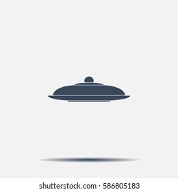 Restaurant cloche .vector icon