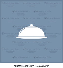 Restaurant cloche .vector icon