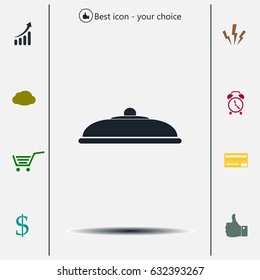 Restaurant cloche .vector icon