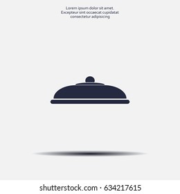 Restaurant cloche .vector icon