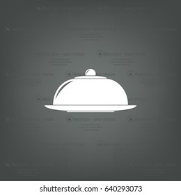Restaurant cloche .vector icon