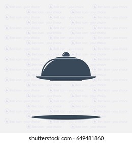 Restaurant cloche .vector icon