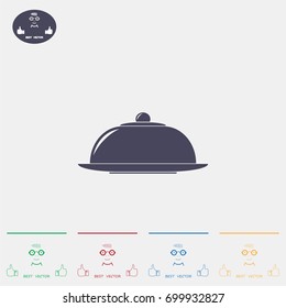 Restaurant cloche .vector icon