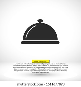 Restaurant cloche vector icon , design Restaurant cloche . illustration Restaurant cloche . Best Restaurant cloche