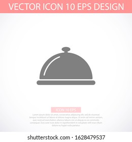 Restaurant cloche vector icon , design Restaurant cloche . illustration Restaurant cloche . Best Restaurant cloche