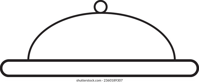  Restaurant cloche vector icon design template