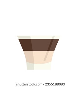 Restaurant cocktail icon flat vector. Eat menu. Cook coffee isolated