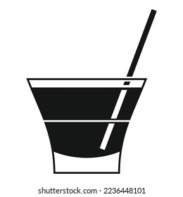 Restaurant cocktail icon simple vector. Eat menu. Cook coffee