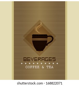 Restaurant or coffee house menu design / Beverages Coffee & Tea 