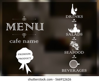 Restaurant or coffee house menu design. Vector illustration.