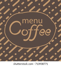 Restaurant or coffee house menu design