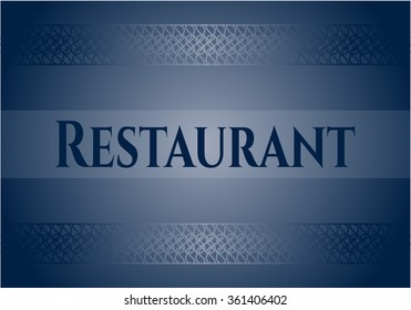 Cartel de colores del restaurante