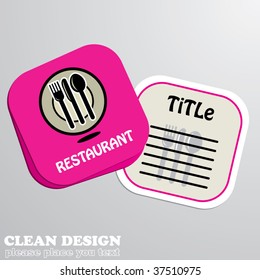 restaurant concept design card