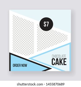 Restaurant Concept Social Media banner Template Design.