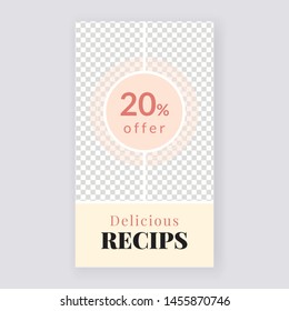 Restaurant Concept Social Media banner Template Design.