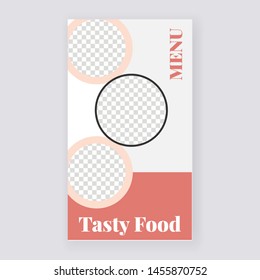 Restaurant Concept Social Media banner Template Design.