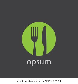 restaurant cut identity template icon design element