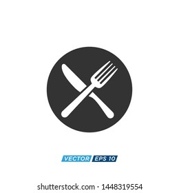 Restaurant and Cutlery Icon Vector Design Illustration 