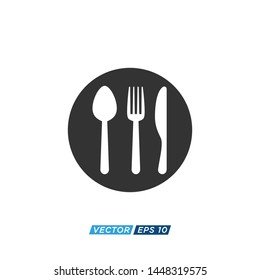 Restaurant and Cutlery Icon Vector Design Illustration 