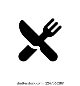 Restaurant cutlery icon vector png isolated on white background