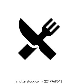 Restaurant cutlery icon vector png isolated on white background